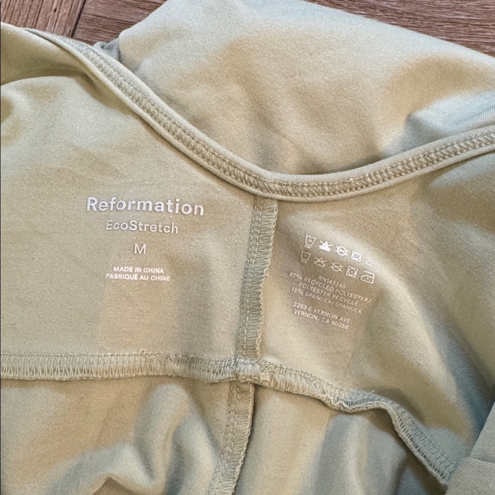 Reformation Emmy Ecostracht Light Green Jumpsuit - Picture 5 of 5